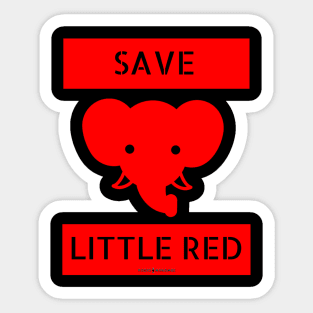 Save Little Red II Sticker